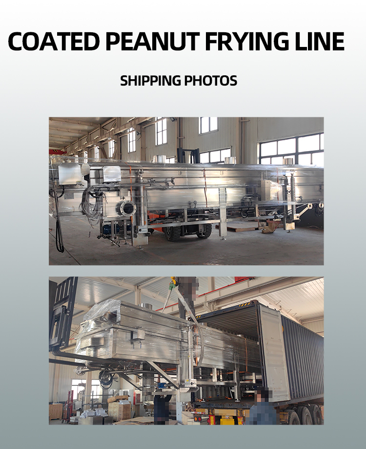 Nut Processing Factories' Advanced Automatic Continuous Frying Machine For Broad Bean Cashew Peanut Production Line