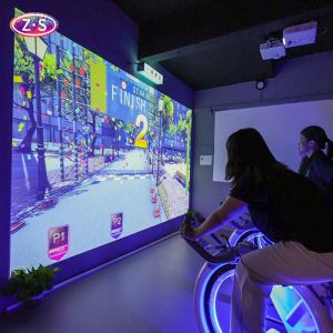 Multiplayer Racing Dynamic Cycling Real-Time Competition Rankings Display