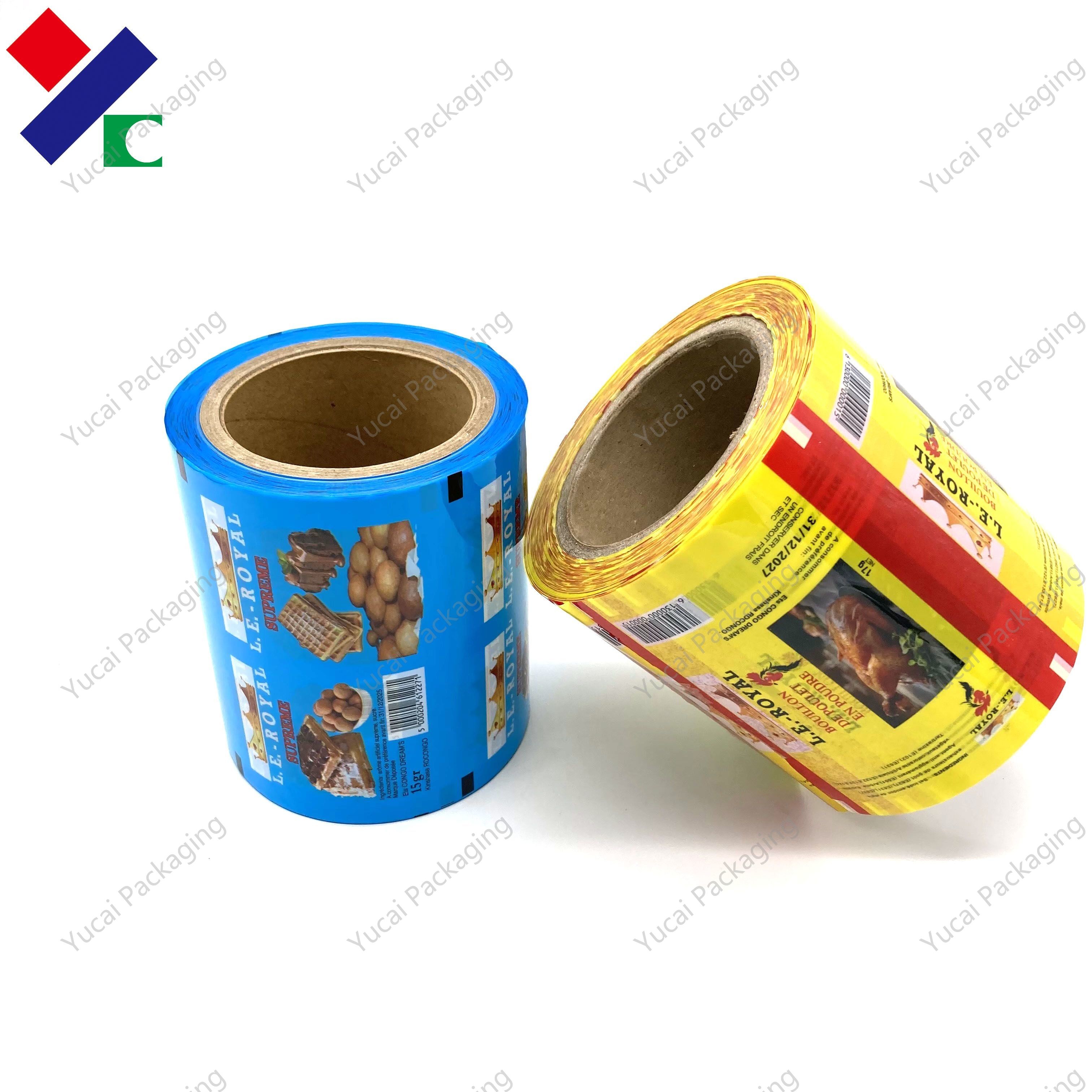 1000M Double Layer Foil Food Packaging Film Roll Crisps Potato Chips Printed Plastic Roll