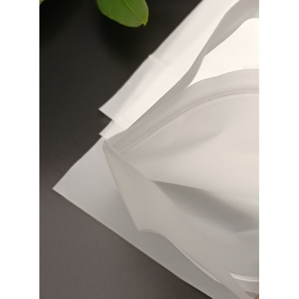 Eco-Friendly PBAT+PLA Biodegradable Resealable Zipper Bag Compostable Strong Seal Storage For Small Item