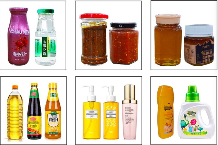 Piston Type Filling Capping Labeling Machine Automatic for Plastic Glass Bottle