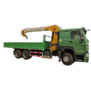 China SINOTRUK HOWO Truck Mounted Crane XCMG Crane 10T 6X4 Truck Bed Mounted Crane on sale