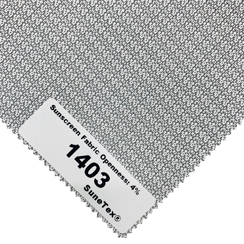 Fireproof 4% Openness Sunscreen Roller Blinds Fabrics For Window Decor