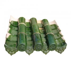 Quality Temple Pavilion Villa Chinese Style Classic Glazed Roof Tiles Free Sample for sale