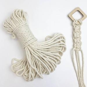 Quality Sustainable 4-36mm Natural Twisted Jute String Macrame Organic Cotton Rope for Crafts for sale