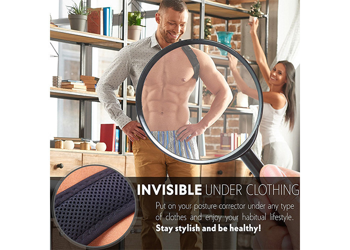 Health Care Magnetic Posture Support Corrector Fully Adjustable Dual Strap Design
