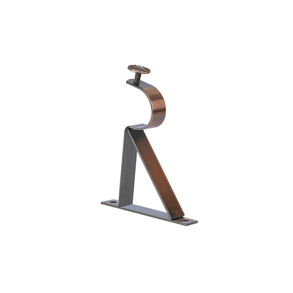 28MM Diameter Iron Pipe Curtain Rods Flower Shape Finial For Interior Decoration