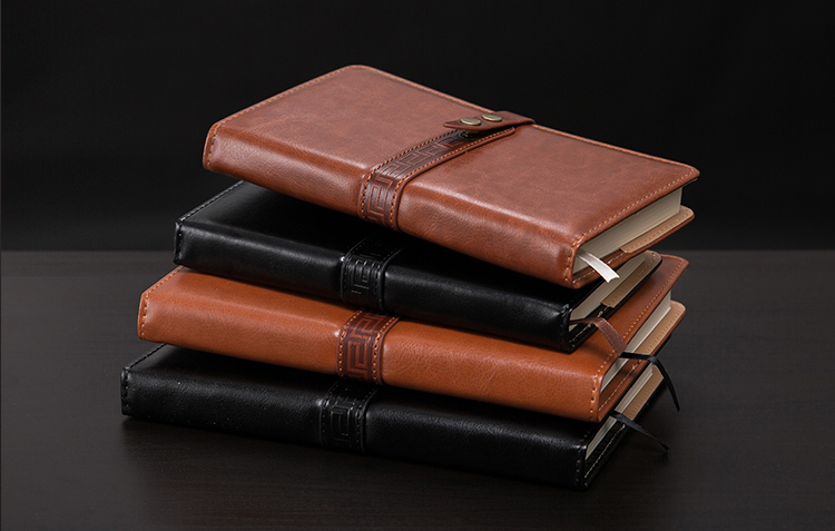 Custom Pu Leather Notebook With Company Logo For Business B5 / Customized Size