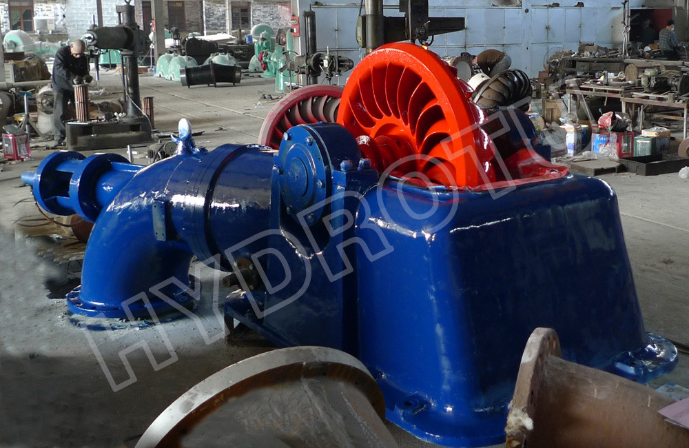 50m - 250m Impulse Turgo Hydro Turbine / Water Turbine For 100kw - 2000KW Hydropower Project