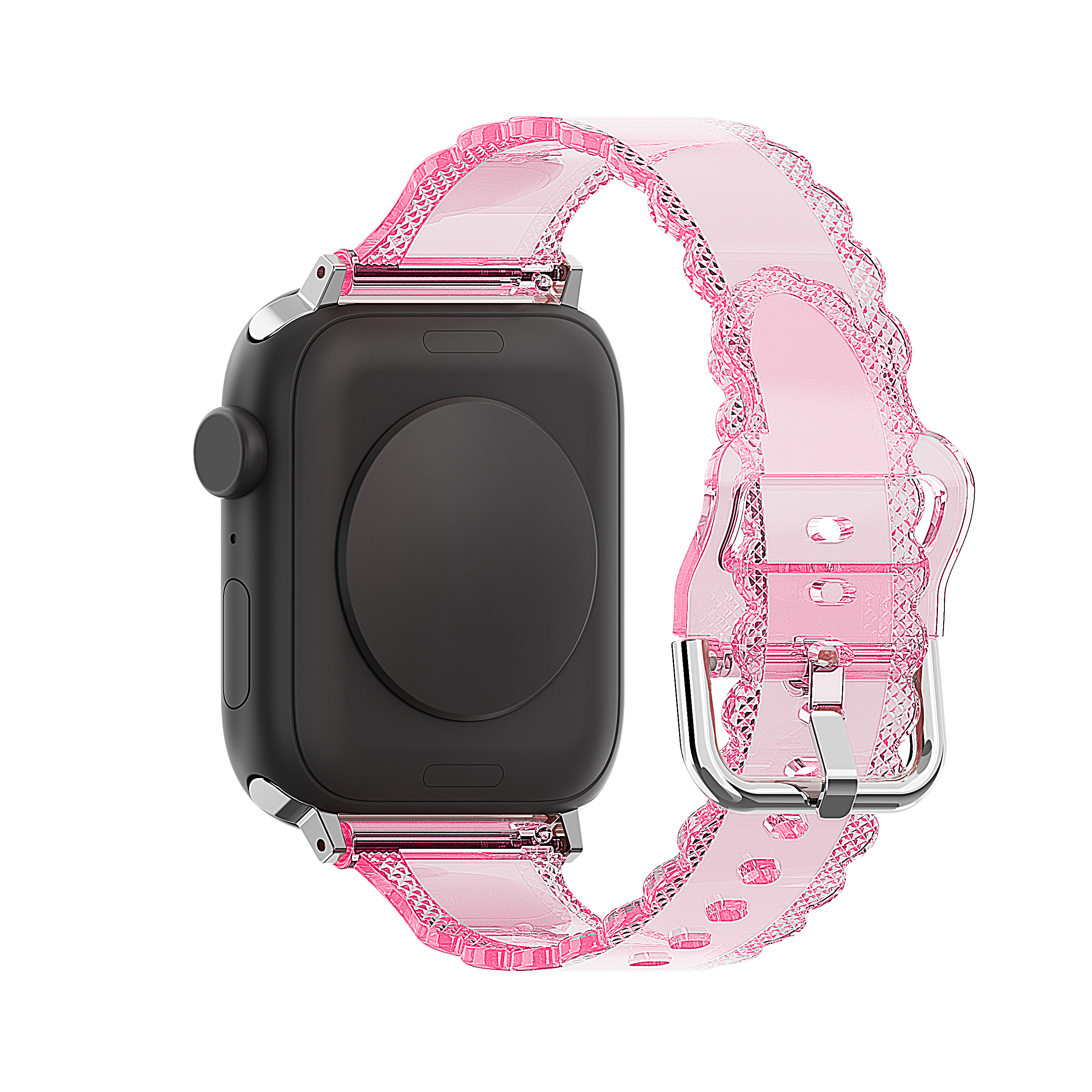 Popular Luxury Style for Apple Watch 45mm Clear Glitter Lace Diamond Replacement Band