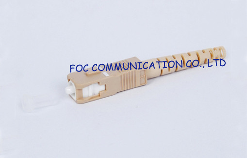 Buy FTTH Networks Fibre Optic Connector , SC FC ST LC MM Patch Cord Connector at wholesale prices