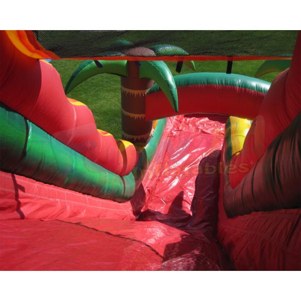 Multicolor Amusement Pool Full Printing Inflatable Water Slide