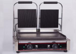 Quality Double Heads Electric Sandwich Griddle Snack Bar Equipment 110V/220V for sale