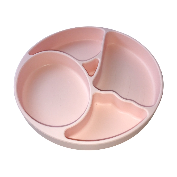Kids Baby Feeding Silicone Plate Set With Dividers Bpa Free