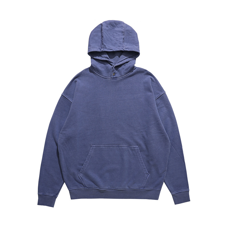 2023 Men's Hoodies Sweatshirts Loose Pullover Style in 100% Heavy Weight Washed Cotton