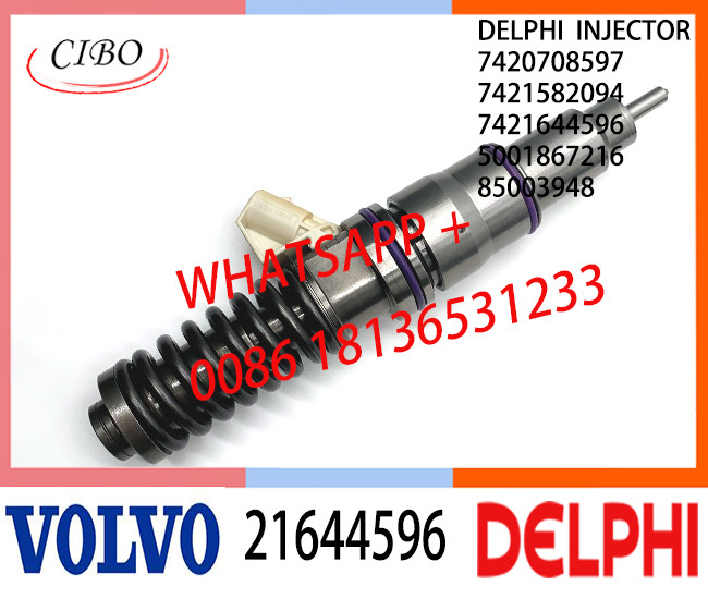 Fuel Diesel Injector 21644596 7421582094 7421644596 5001867216 85003948 20708597 E3.18 for VOL REN-AULTT MD11 EURO