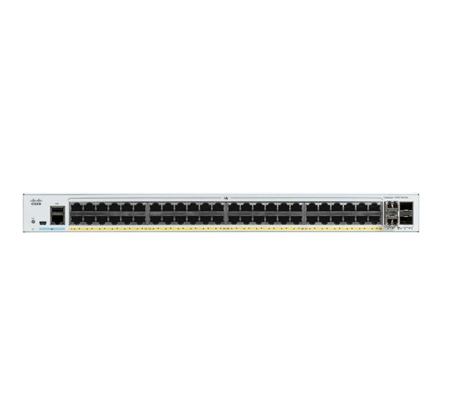 C1000-48T-4G-L Switch 48 Gigabit Ethernet Ports and 4 1G SFP Uplink Ports for Networking
