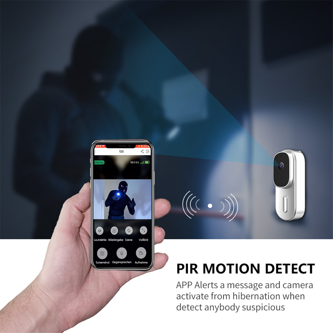 2021 Smart Wi-Fi Video Doorbell(WF001-708BD)