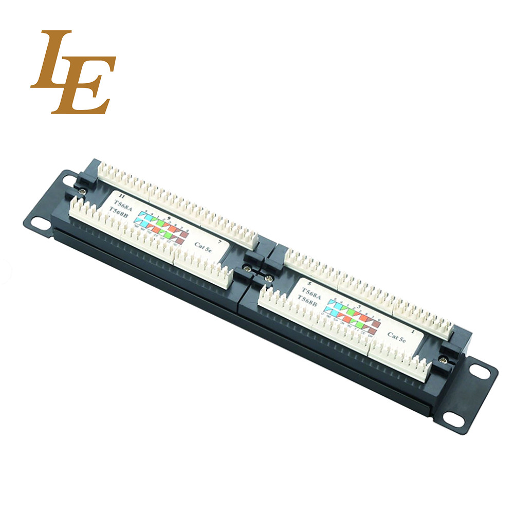 Telecommunication CAT5E Krone Network Patch Panel