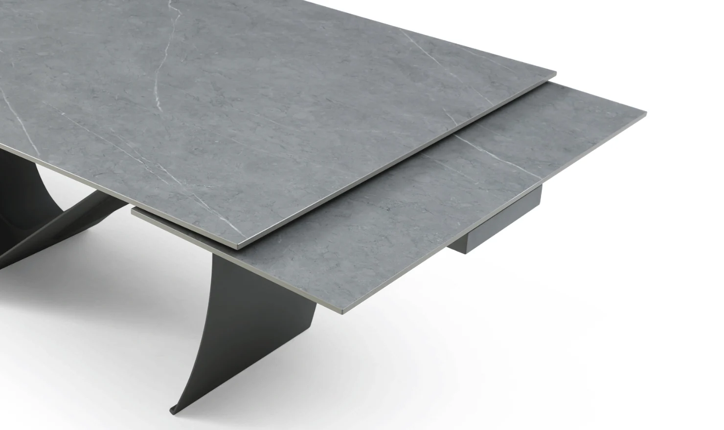 New Design Dining Room Table Modern Luxury Extendable Marble Dining Table Sintered Stone For Dining Room