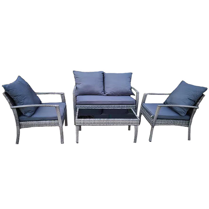Top Selling In Uk /Usa Market 4 Pieces Rattan Handmade Outdoor Furniture Luxury Patio Garden Furniture Set