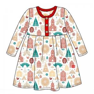 China Christmas baby santa claus girls dresses kids clothes for Christmas Holiday on sale