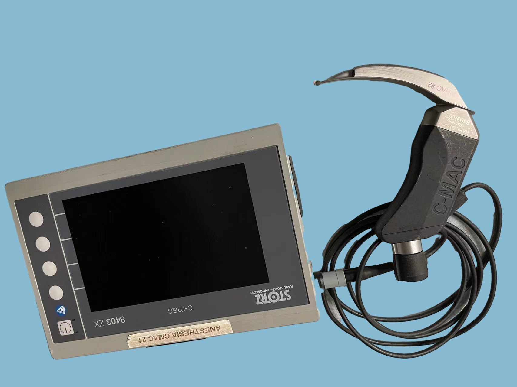 8403ZX Video Laryngoscope Monitor Touchscreen Interface Tft Screen