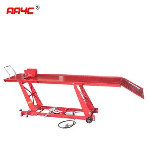 China 1100 Lbs Hydraulic Motorcycle Scissor Lift Table Red 180mm Height 0.85Mpa on sale