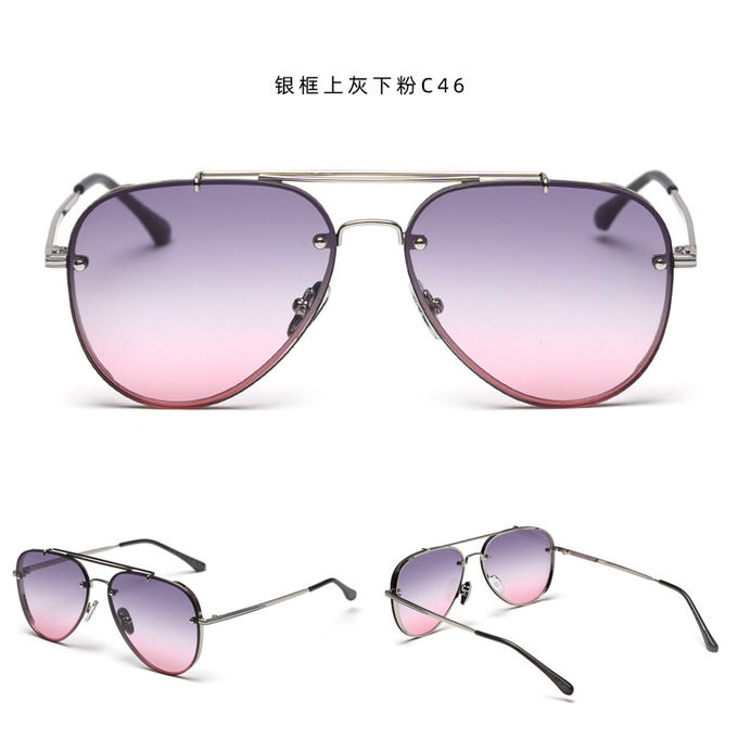 UV400 Vintage Flat Top Gradient Sunglasses BSCI Affordable Polarized Sunglasses