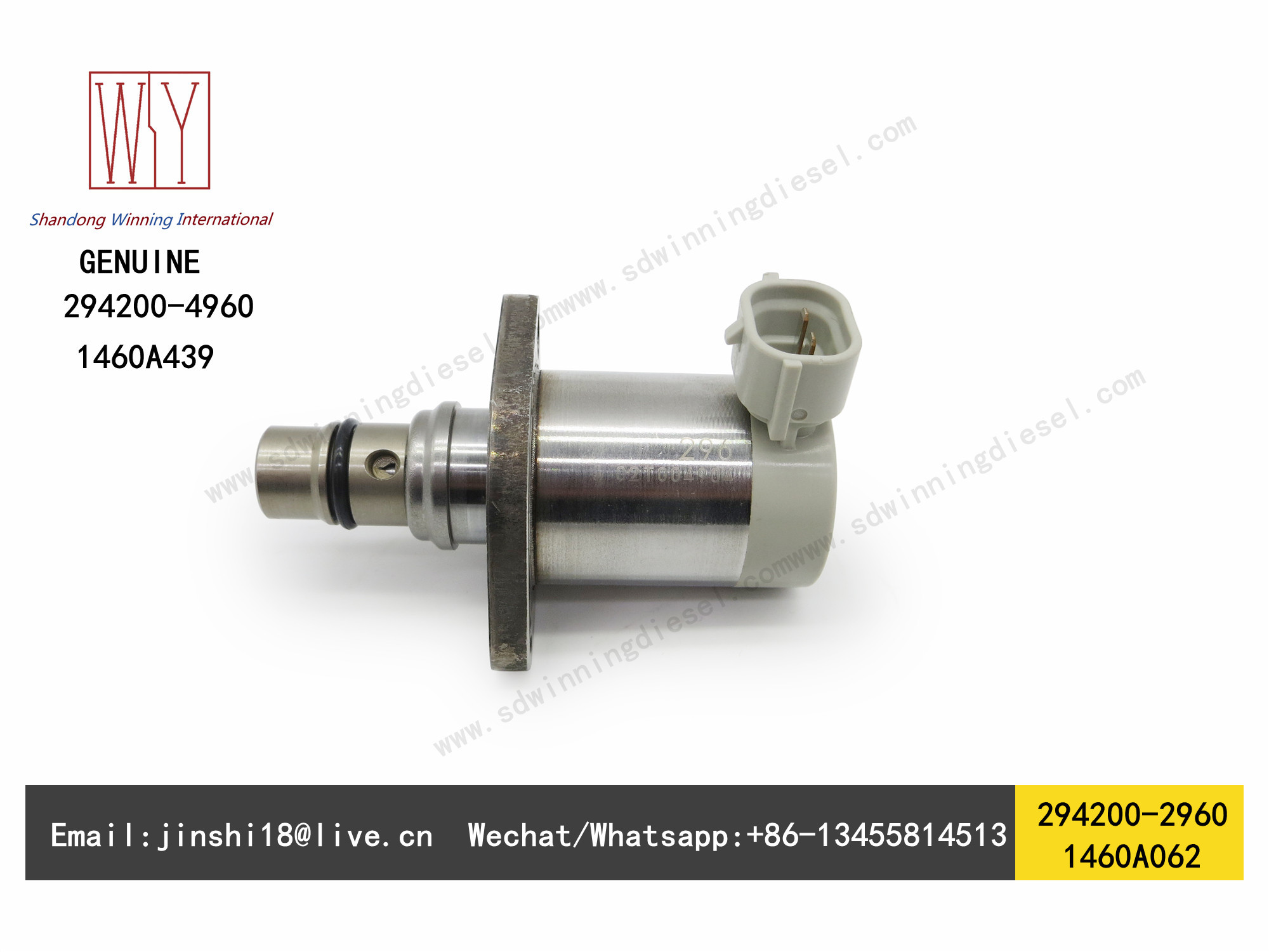 DENSO GENUINE AND BRAND NEW DIESEL FUEL PUMP SUCTION CONTROL VALVE, SCV 294200-2960 FOR 4N13, 4N15 1460A062, 1460A439