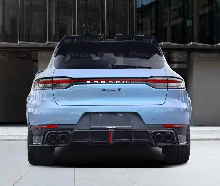 For Porsche Mancan Carbon Fiber Body Kit Mancan Upgrades the CMST-style Carbon Fiber Front Lip Diffuser Spoiler Widebody Kit