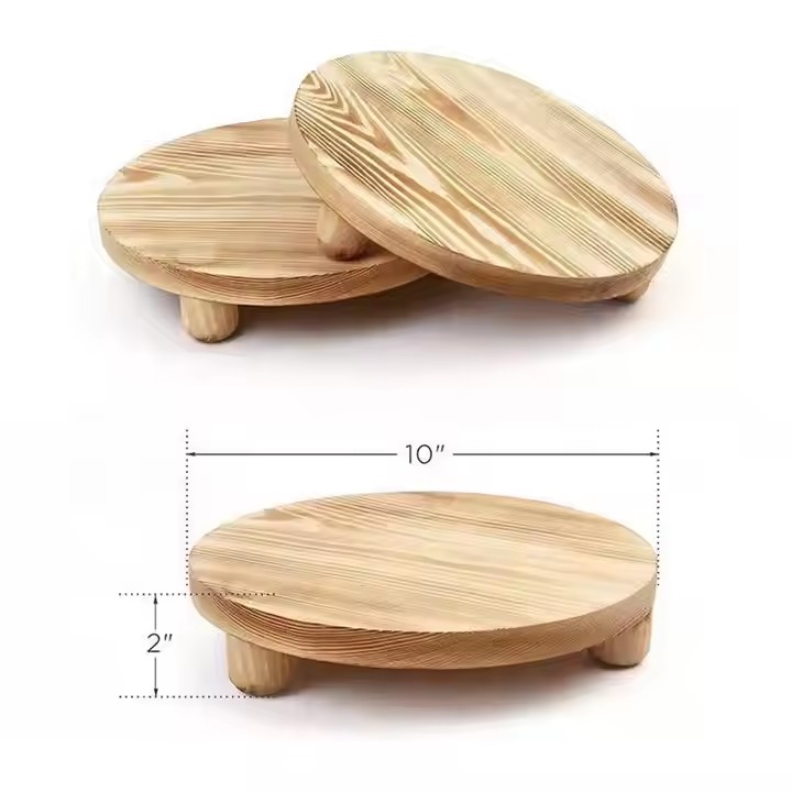Wholesale Indoor Flowerpot Stand Stylish Flower Stand with Wood Planter Holder