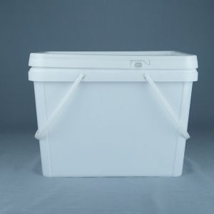 Quality 20L Rectangular Plastic Bucket for Stone-Effect Paint for sale
