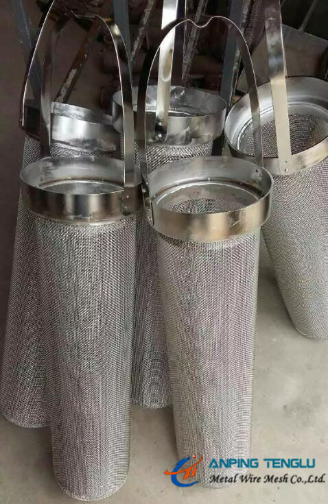 ASTM AISI 2 To 2000 Micron SS Mesh Filter Basket SS302