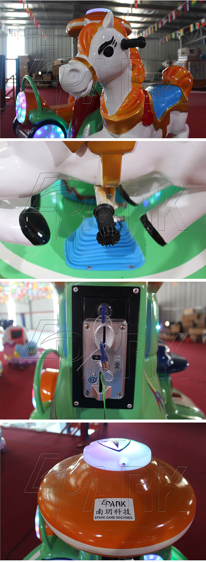 Electric Mini Train Kiddy Ride Machine 2 Players For Amusement Park