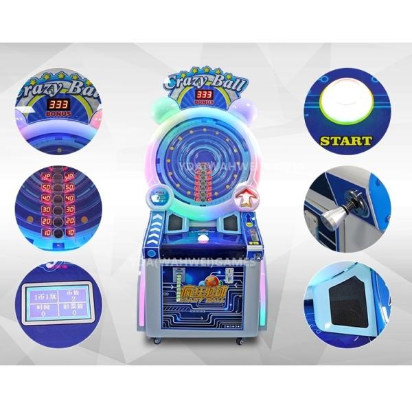 Crazy Ball coin operated lottery ticket arcade pinball AMUSEMENT game machine