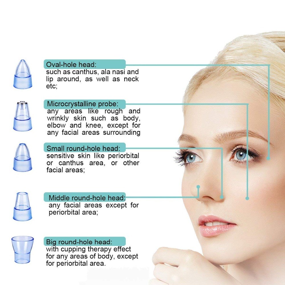 Blackhead Remover Pore Vacuum Suction Cleanser Pimple Popper Comedone Blackhead Remover Pore Vacuum Suction Cleanser