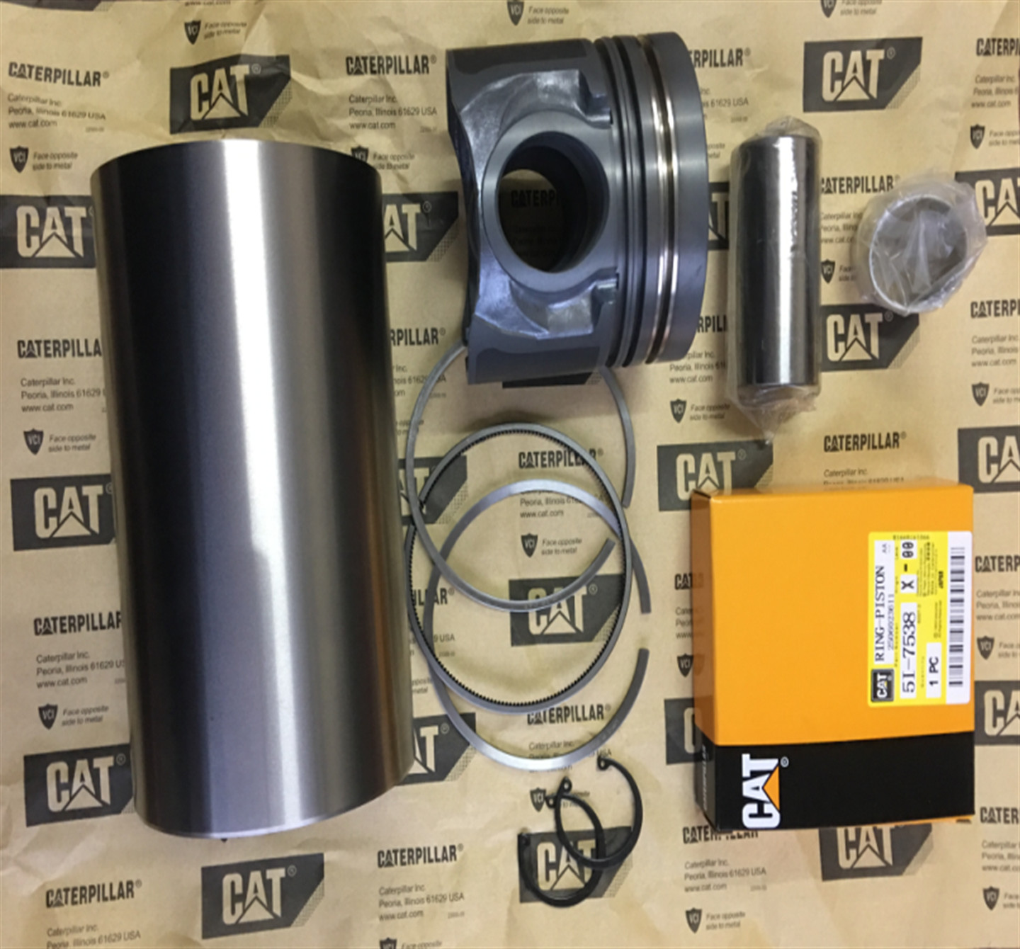 7C5232 Sleves 7C-5232 Cylinder Liner 1249881 Piston Ring 124-9881 Engine 2382743 Piston Set 238-2743
