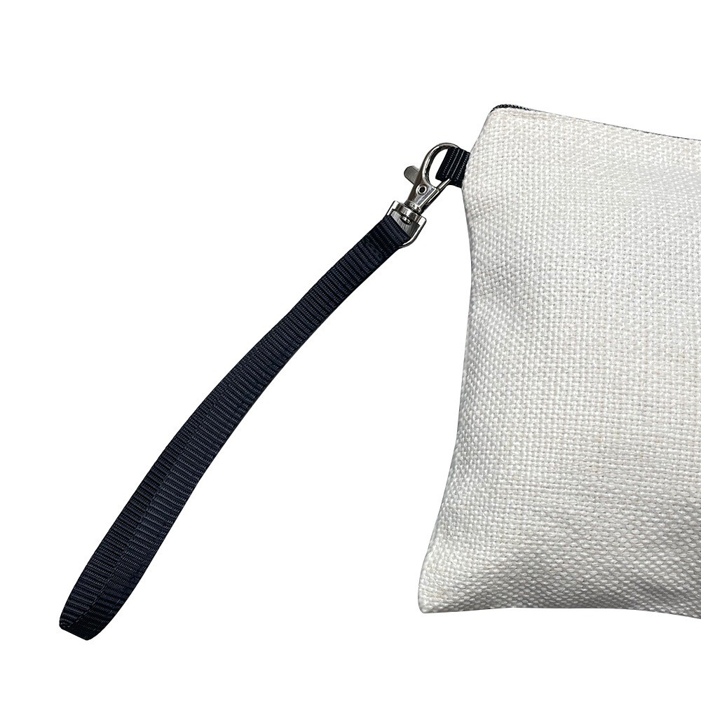 Custom Portable Blank Linen Sublimation Cosmetic Bag Pencil Bag For Sublimation Photos Printing
