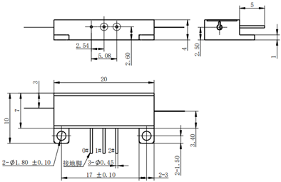 Multi Functional FOG Components MIOC Optoelectronic Devices Customized Integrated Optics Chip