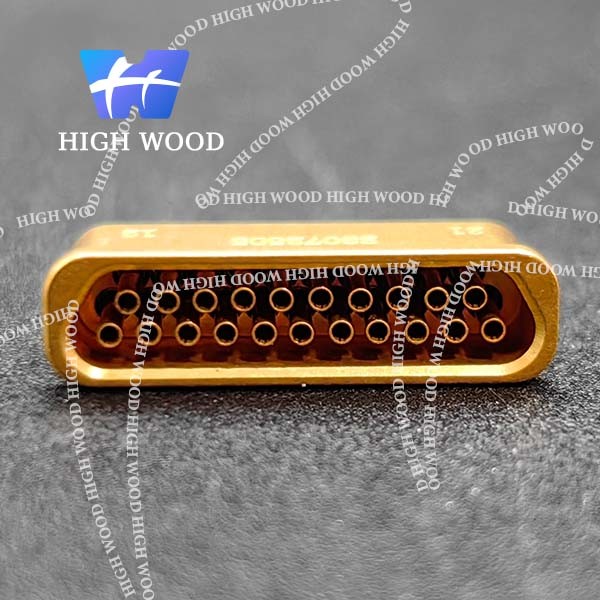 J30J SERIES Glass Sintered Gas Sealed Rectangular Electrical Connector , J30JM1-21ZKH2-Q1