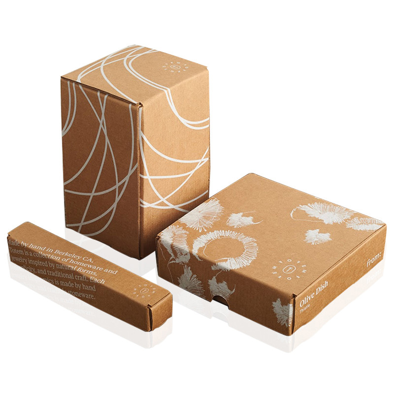 Flat Diecut Cardboard Flat Pack Boxes Matte Varnishing OEM ODM