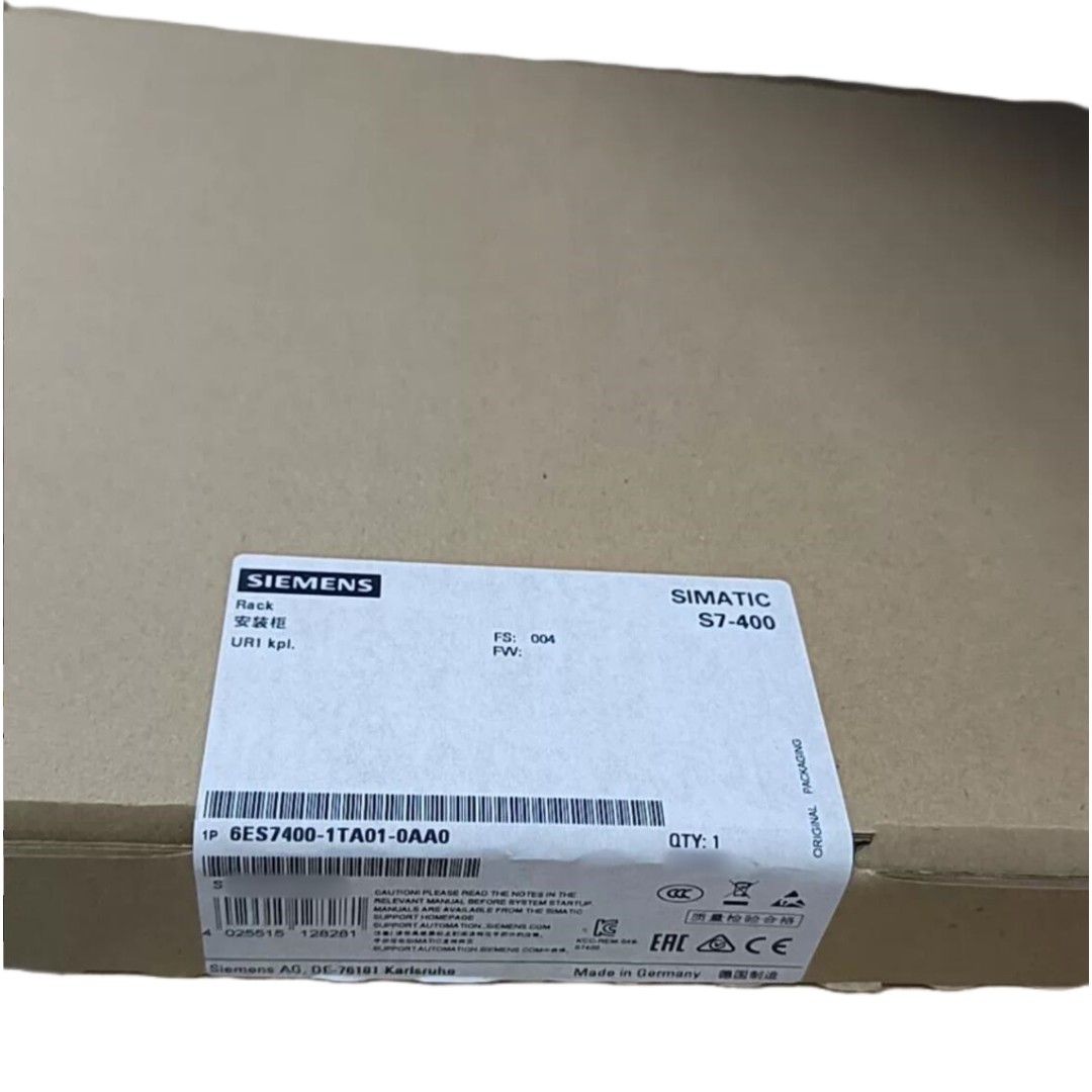 SIEMENS SIMATIC PLC S7-400 6ES7400-1TA01-0AA0 RACK UR1 CENTRAL AND DISTRIBUTED WITH 18 SLOTS