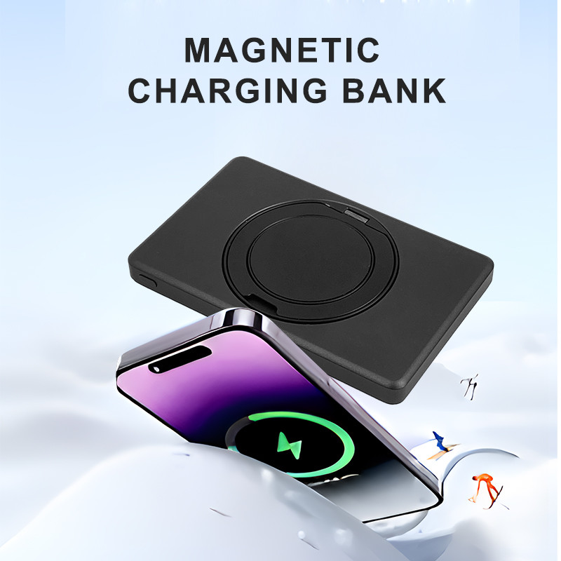OEM Portable Slim Wireless Magnetic Power Bank 5000mah Fast Magnetic Portable Charger