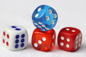 China Concealable Code Dice Cheating Device / 6 Sides Casino Games Dice on sale