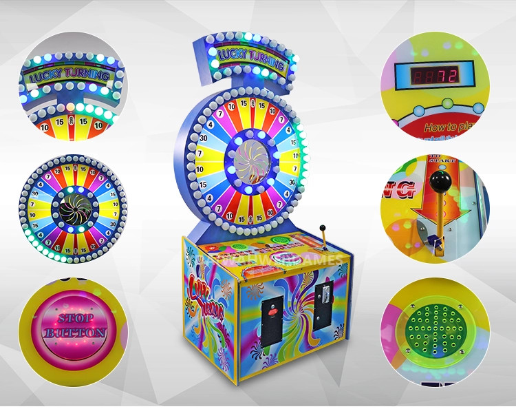 Lucky Turning Lottery Game Machine , Indoor 120kg Amusement Game Machine
