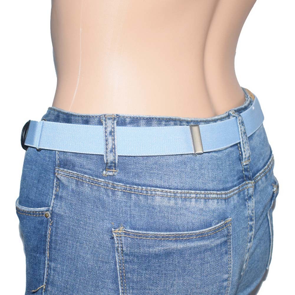 OEM Invisible Belt Womens Black Buckle Free Invisible Belt Polyester