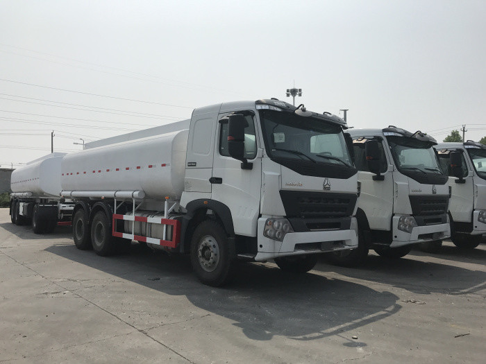 21cbm Fuel Oil Truck , Transportation Oil Tanker Truck