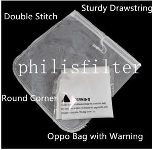 Quality 20 Inch Liquid Filter Bag , Nylon Polyester Micron Mesh Filter Bag for sale