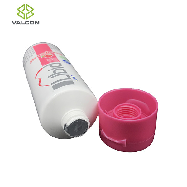 Glossy Varnish Empty Lotion Squeeze Tubes Flip Cap 2 Layer For Gel